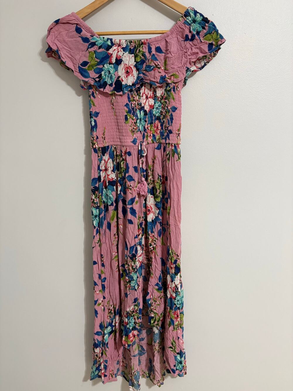 Women's XS AOP Floral Dress Xhilaration Stretch Resort Full Length